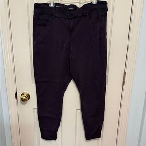 Realm Skinny Pants in Dark Purple